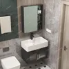 Badtillbehör Set Space Aluminium Badrumsskåp Kombination Vägg tvättstång tvättställ moderna enkla toaletttillbehör