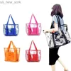 Totes 2023 Bolsos Carteras Mujer Fashion Women Jelly Candy Clear Transparent handväska Tote axelväskor Beach Bag Balestra HKD230822