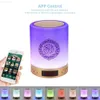 Portable Haut-parleurs AZAN islamique Coran haut-parleur veilleuse mp3 APP contrôle Coran lecteur lampe avec 16G carte mémoire veilleuse coranique Y2212 L230822