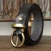 Other Fashion Accessories 2 8CM Thick Genuine Leather Belt For Men Pin Buckle Top Cowhide Full Match Casual Jeans Man Belts High Quality Vintage Luxury 230822