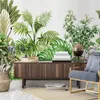 Wallpapers Nordic Hand Painted Small Fresh Tropical Plant Flower Background Wall Mural Wallpaper 3D Living Room Bedroom Decor Paper