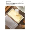 Borden boter gesneden opbergdoos lekbestendige Franse keeper met snijbeen thuis voor keuken koelkast pantry camping