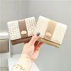 Mujeres Pasteles Luxury Cuero Multicolor Soportes de tarjetas de billetera corta Moldias de diseño de bolsillo clásico único bolso corto