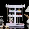 Jewelry Pouches Earring Organizing Rack Storage Plastics Necklace Display Hanging Organizer Girls Supply