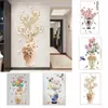 Wall Stickers Flower Vase Aesthetic Home Decoration Removable Wallpaper Living Room Modern Art Mural Bedroom Creative Decor 230822