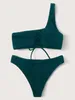 Yoga-Outfit-Ursprung Quelle Net rotes Ins Sexy One-Shoulder Bikini gesammelte Split Badeanzug weiblich Strand Slim