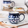 Tasses en céramique Style ethnique tasse à café créative grande capacité rétro petit déjeuner tasse à lait porcelaine ménage tasse à thé bureau Drinkware