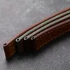 Watch Bands Handcrafted Pueblo Italian Cowhide Leather Strap Ventilated Design 18 20 21 22MM Green Brown Gray Mens UltraThin Bracelet 230821