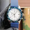 Męski kwarcowy designer klasyczny 43 mm gumowy pasek ze stali nierdzewnej tarcza szafirowa Wodoodporna zegarek Montre de Luxe