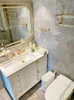 Set di accessori per il bagno mobile da bagno francese-americano combinato con lavaggio a terra in legno in legno massiccio