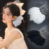 Backs Earrings 1Pcs Unique White Pearl Feather Trendy Women Exaggeration Ear Clip Cute No Pierced Big For Women's Jewelry Accessories