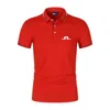 Men's Polos Golf Shirt for Men's Summer Quick Dry Breathable Polo Shirt Fashion Short Sleeve Tops J Lindeberg Golf Shirt Men's TShirt 230822