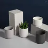 Bougeoirs De Luxe Décor À La Maison Navires En Céramique Mate Pots En Porcelaine Élégants Avec Couvercle Vide Pour La Fabrication