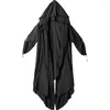 Heren Trench Coats Cloak Coat Dunne Hooded Persoonlijkheid Oorspronkelijke herenkleding Trend Gothic Over-the-Knee Robe