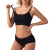 Roupa de ioga Mulheres sexy Mulheres sem costura Conjunto de calcinha baixa calcinha Fio de lingerie de lingerie sem costas