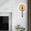 Vägglampa deyidn postmodern rund dekorativ glas ljus konst kreativ trappa för sovrum vardagsrummet inomhus inomhus