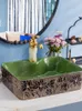 Badtillbehör Set Table Basin Rectangular Wash Inter-Platform Art Badrum WASHASIN CERAMIC POOL POLE POLAT