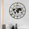Wanduhren 3d der Uhrenkugel des Erddekorationsdekors Modernes Veranda Runde Geschenk