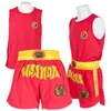 Shorts pour hommes Uniforme de boxe Sanda Costume Adulte Enfants Muay Thai Shorts MMA Chemise Kongfu Uniforme Wushu Vêtements Arts Martiaux Performance Costume 230822