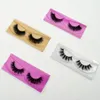 Falska ögonfransar 3D Real Mink Eyelash Strip Lashes Tjock Fake Makeup Beauty Handmased 100% Glitter Packing D101 230821