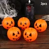 Decorative Objects Figurines Pumpkin Carnival Party Bucket Blind Box Gacha Tricky Halloween Shell Gift 230822