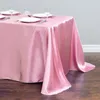 Mantel rectangular de satén para boda, cubierta de seda suave brillante para banquete, aniversario, decoración para fiesta de comedor