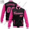 Men's Jackets 3D Printing Custom Name Emblem Black Two-Tone Jacket Full Snap Button Jacket Unisex Team Gift Winter Arrival 230821