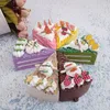 Dekorativa blommor Simulering Fruktkaka Fake Model Po Prop Wedding Party Dessert Shop Display Decoration Kids Kicthen Toy