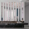 Naklejki ścienne paski salonu telewizja tylna drop DIY Art Decor Domowe Wejście Acryl Mirror 3D Dekoracja 2050 cm 230822