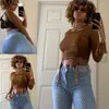 Jeans femininos Spring Autumn Women Loose Legal Moda Moda Slim High Blue Blue Ripped Casual Pants Streetwear