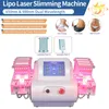 Machine amincissante laser Lipo 4D, dispositif de mise en forme du corps, perte rapide de poids, Diodes Laser 635nm 660nm 810nm 980nm155