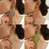 Boucles d'oreilles pendantes géométrique résine pendentif exagéré pour les femmes Western Simple élégant fête mariage bijoux accessoires 2023