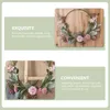 Decorative Flowers Artificial Garland Door Window Pendant Coat Hanger Wedding Hanging Decor Festival Wreath Creative Plastic Home