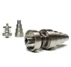 Universal Domeless 6 i 1 titan naglar 10mm 14mm 18mm Joint Male and Female GR2 Domeless Nail Glass Bongs Water Pipes Dab Rigs