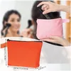 Сумки для хранения холст макияж путешествие косметическая сумка простые мешочки пустые туалетные принадлежности Diy Craft с застежкой для женщин для женщин LX4848 Drop Delivery Ho Dhwsi