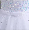 Girl's Dresses Flower Girls Princess Sequins Baby Wedding Christmas Party Trailing Dress Teenager Children Kids Elegant Vestidos for 315Years 230822