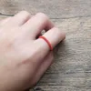 Clusterringe Lucky Red Seil gewebt für Frauen Männer handgefertigt Finger Ring Freundschaft Geschenk Mode Schmuck Schmuck