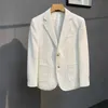Giacche da uomo in stile britannico giacche per abiti casual maschi 2022 waffle slim fit blazer cappotto homme da ballo sociale formale smoking 4xl-m j230821
