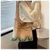 Duffel Bags Casual Hollow Beach Fashion Knitted Shoulder Bag Women Shopper Totes Travel Holiday Large Capacity Weave Handbag
