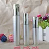 15ml 20ml 30ml Shiny Silver Airless Refillable Bottles Thin Healthy Travel Empty Cosmetic Containers for 10pcs/lot Onhrs