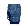 Men's Shorts Washed Denim Jeans Summer Patchwork Cotton