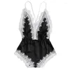 Women's Sleepwear Sexy Lace Pajamas European And American Suspender Home One-piece