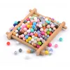 Teethers Toys Wholesale 100pcs Baby Silicone Beads 9mm Toddlers Teething BPA Free For Necklaces Pacifier Holder 230822