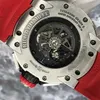 Orologi da polso famosi svizzeri Richarmilles Orologi meccanici automatici Rm60-01 Orologio da uomo Livello 5 Cassa in metallo titanio Data Mese Ora Volo Indietro Salto 50mm HBZY