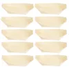 Dinnerware Sets 50 Pcs Sushi Boat Disposable Snack Bowl Wood Cheese Container Wooden Containers Tableware