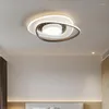 Kroonluchters moderne eenvoudige led lamp oogbescherming woonkamer sfeer sfeer plafond hout graan slaapkamer hele huispakket