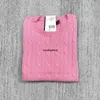 2023 Neue Frauenpullover Fashion American Classic Brand Laurens Kurzarm Sommer Runde Hals gebratene Teig-Wendungen Strickt T-Shirt