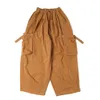 Pantalon Cargo multi-poches pour hommes, jambes larges, tendance de la rue, ample, jambe droite, Long