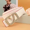 Valentinolies Classique V Série Créateur De Mode Ceinture Pour Femme Nouvelle Arrivée Cool Style Rafraîchissant Boucle En Alliage De Haute Qualité Conception Unique Faite Deux Couches 7323