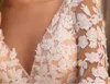 A-Line Eleganti abiti da sposa 2024 Abiti da sposa per tulle a maniche lunga